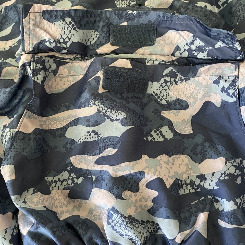 Reebok Camo Quarter-Zip Windbreaker Jacket Women's Large‎ Purple Pink Pullover - Picture 4 of 13